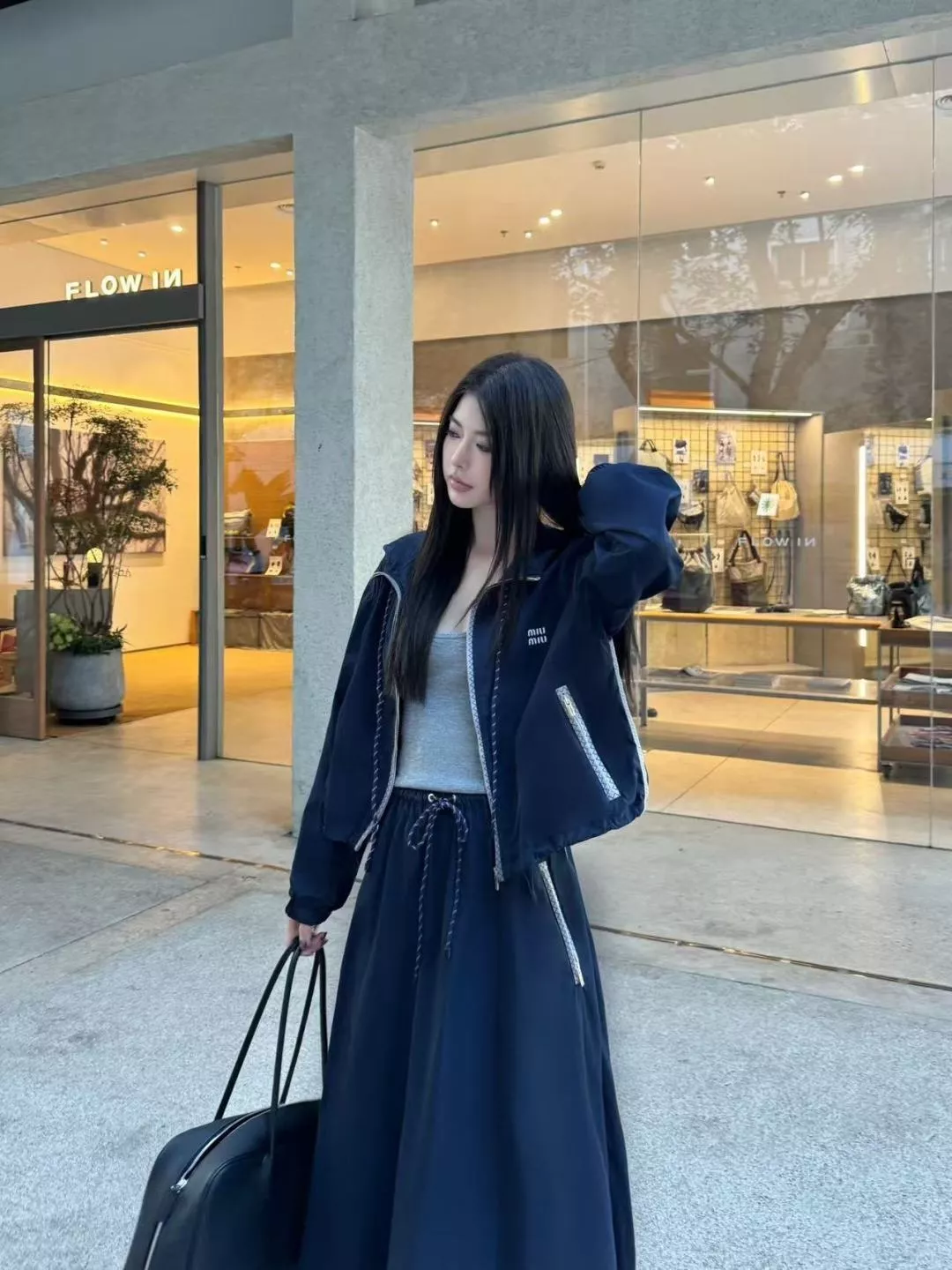 미우미우 나일론 카고 밴딩 스커트 상세 이미지 25