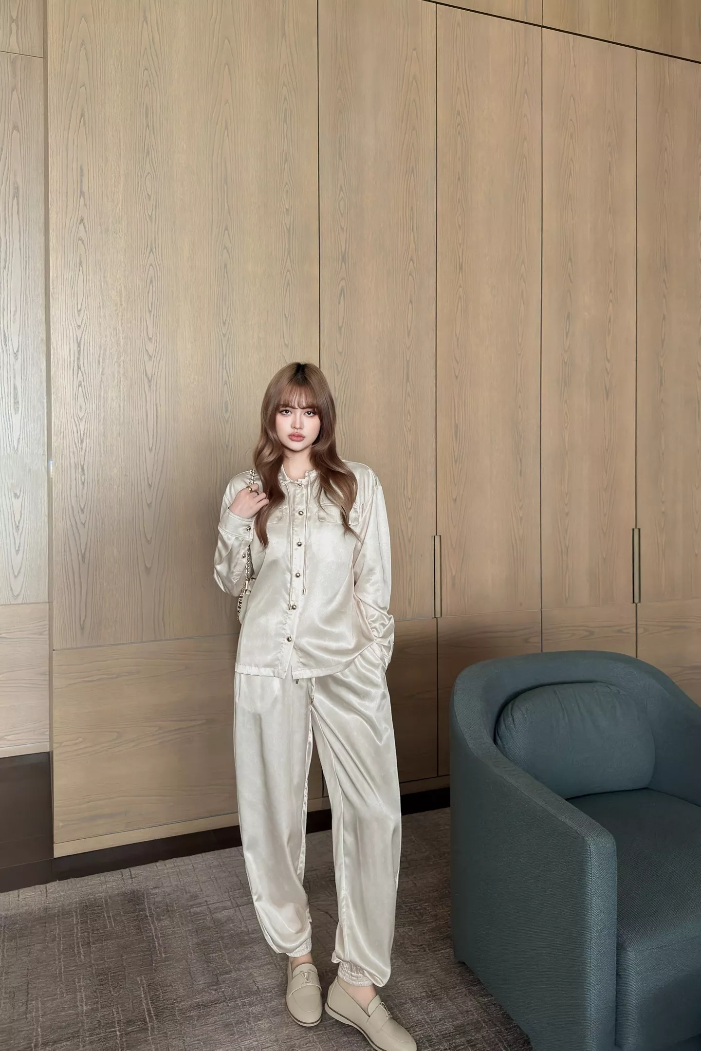 루이비통 모노그램 후드 셔츠 팬츠 세트 상세 이미지 41