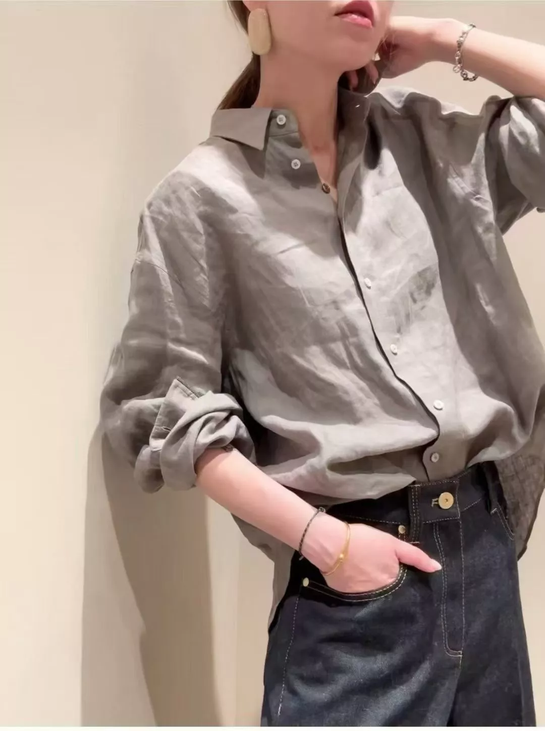 브루넬로쿠치넬리 여성 데님 하프 팬츠 상세 이미지 17