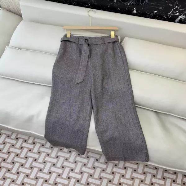 브루넬로쿠치넬리 울 블렌드 헤링본 스트레이트 팬츠