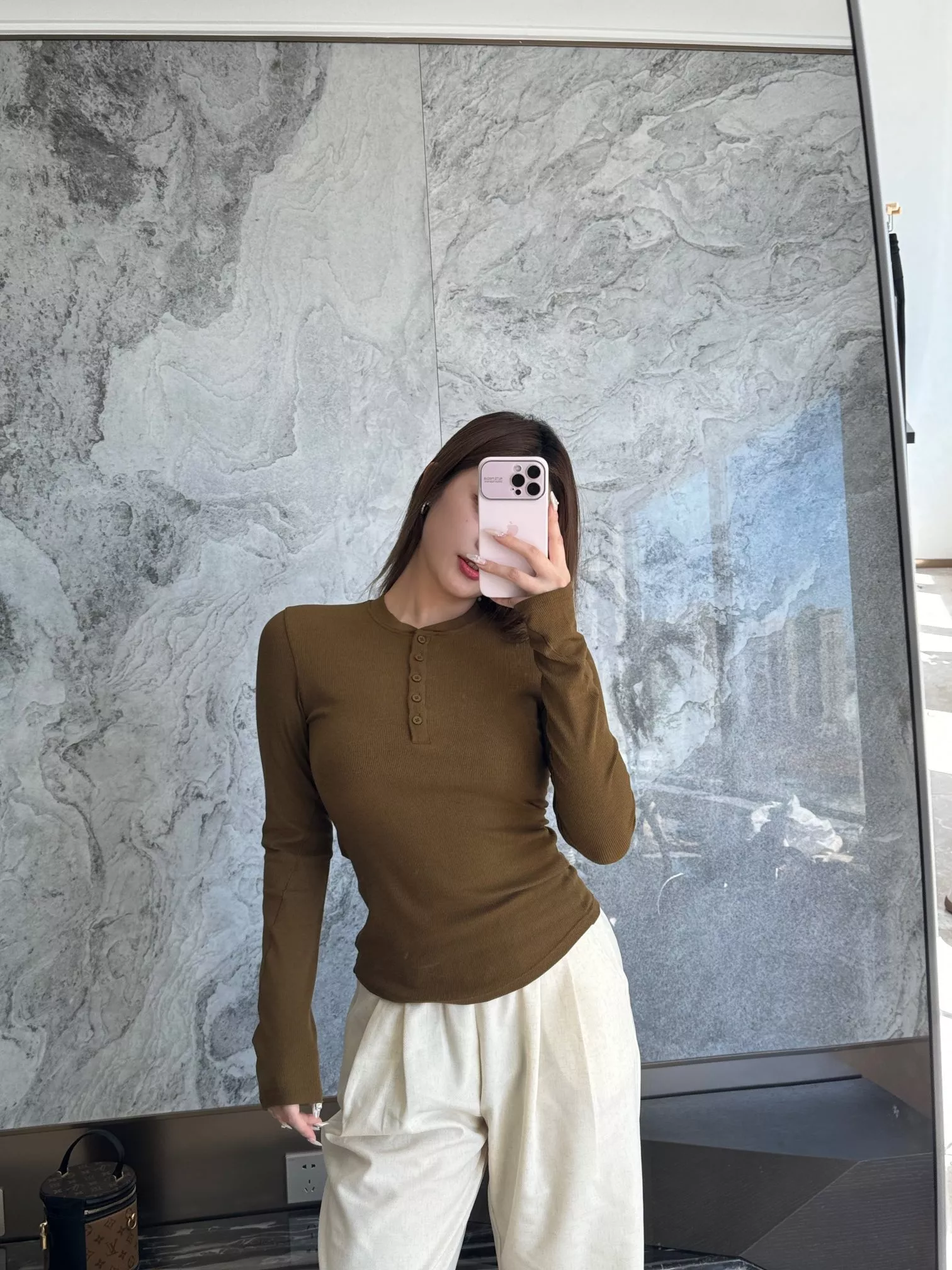 룰루레몬 헨리넥 리브드 슬림핏 티셔츠 상세 이미지 40
