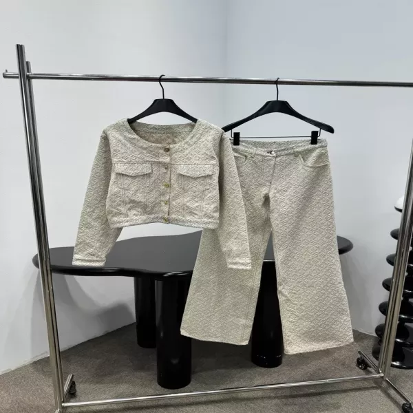 루이비통 3D 모노그램 데님 재킷 팬츠 세트