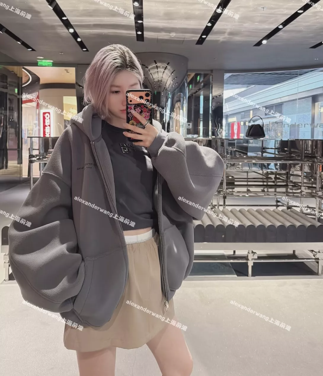 알렉산더왕 로고 밴딩 미니 스커트 상세 이미지 48