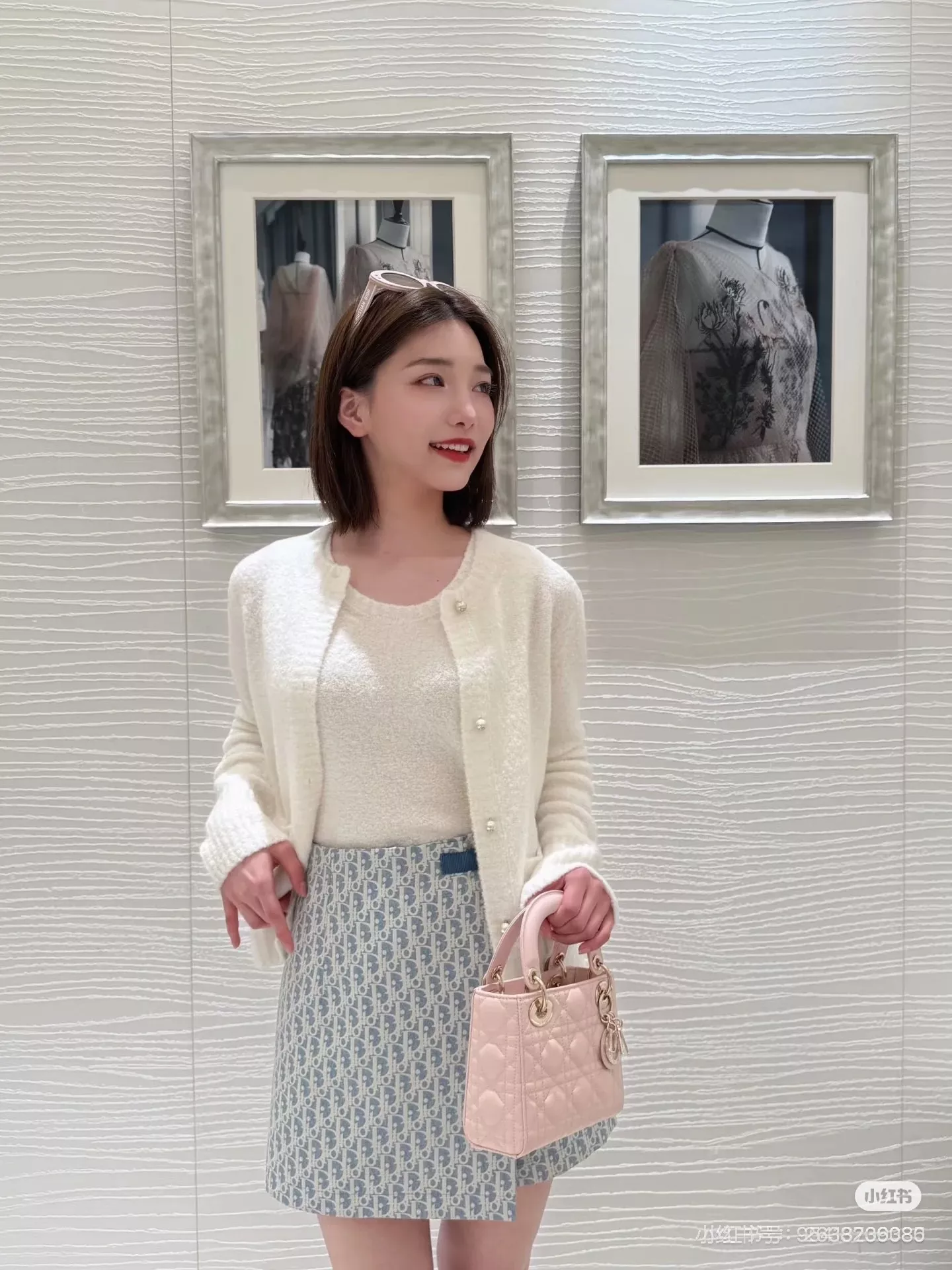 디올 오블리크 자카드 미니 스커트 상세 이미지 22