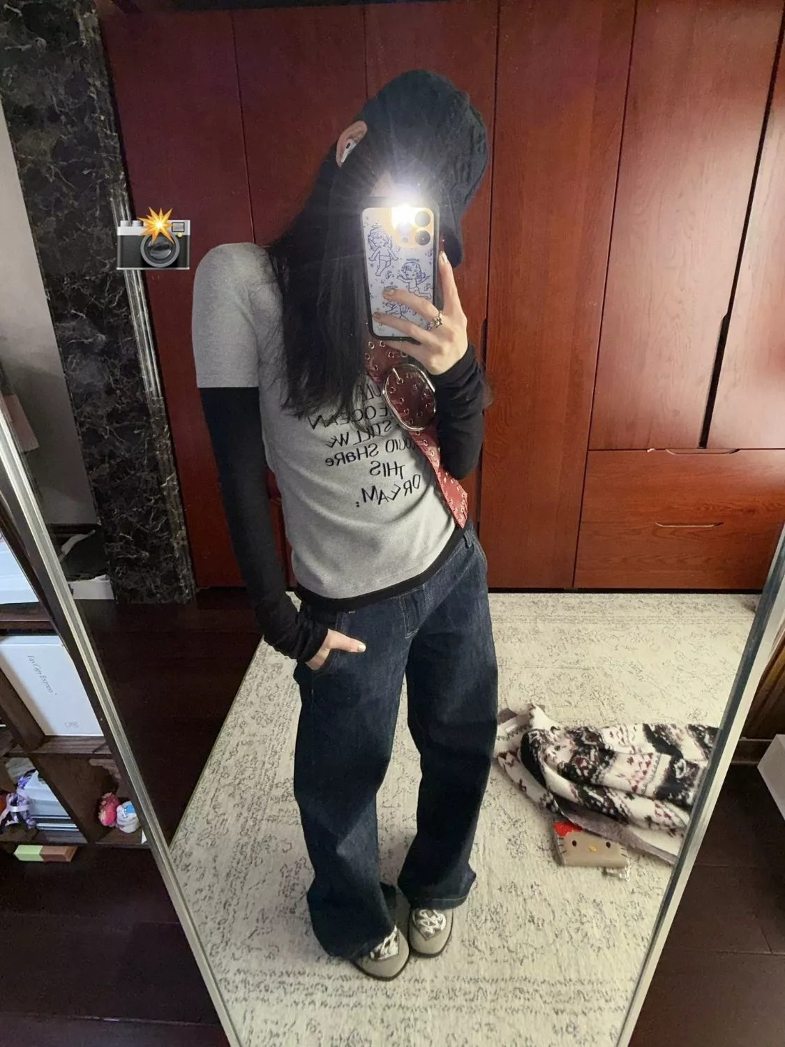 더로우 옐로우 스티치 스트레이트 데님 팬츠 상세 이미지 15