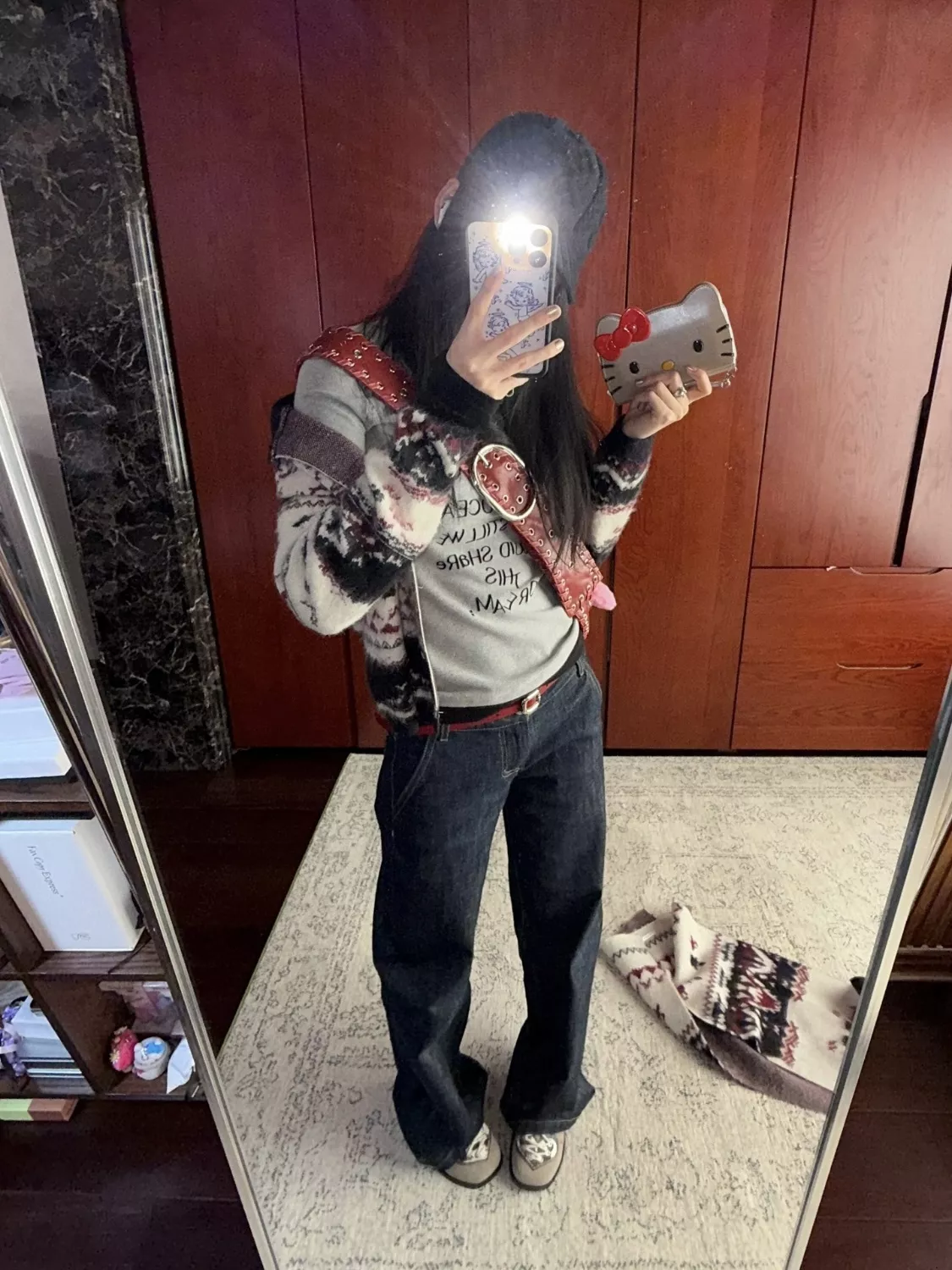 더로우 옐로우 스티치 스트레이트 데님 팬츠 상세 이미지 18