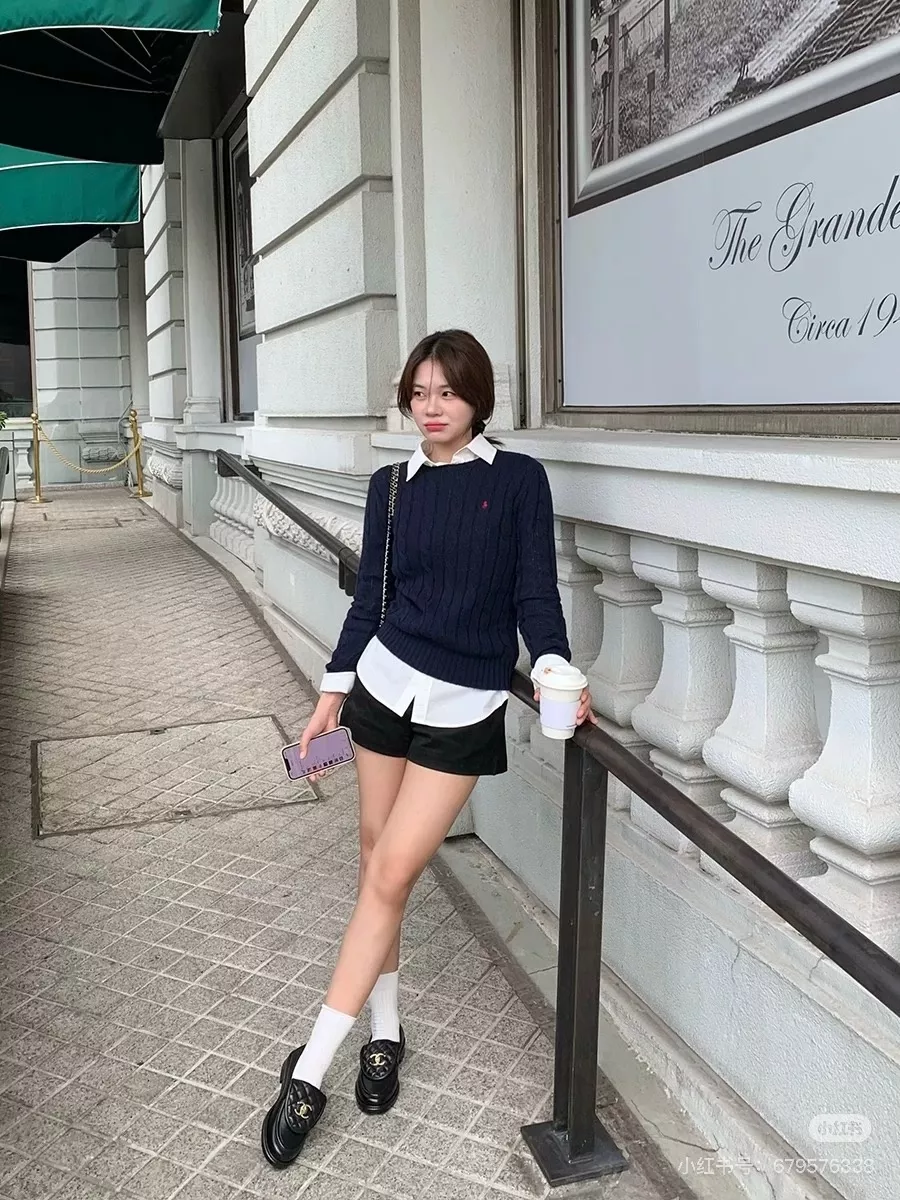 랄프로렌 케이블 꽈배기 자수 울 캐시미어 니트 상세 이미지 39