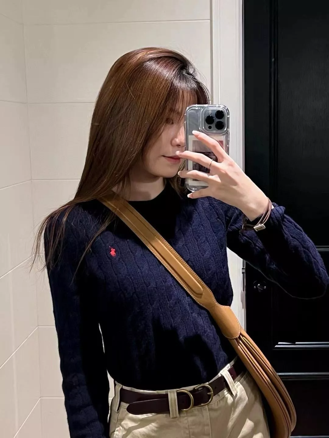 랄프로렌 케이블 꽈배기 자수 울 캐시미어 니트 상세 이미지 40