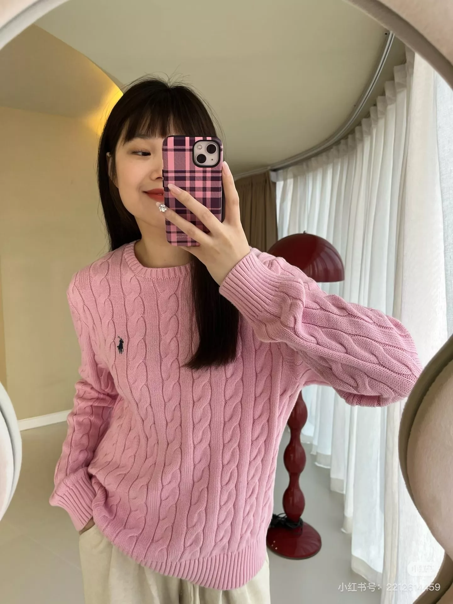 랄프로렌 케이블 꽈배기 자수 울 캐시미어 니트 상세 이미지 120