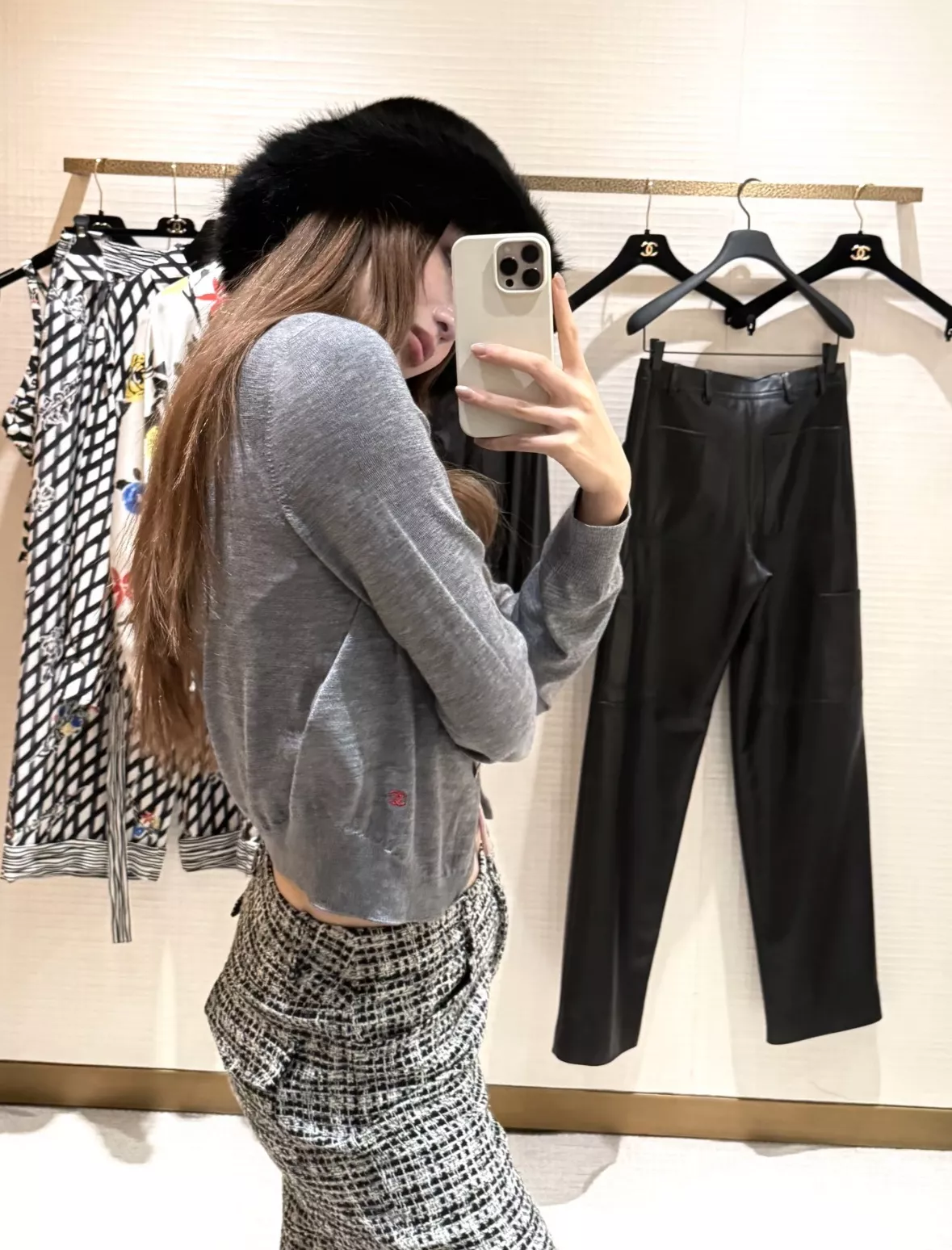 샤넬 레드 포인트 그레이 니트웨어 상세 이미지 39