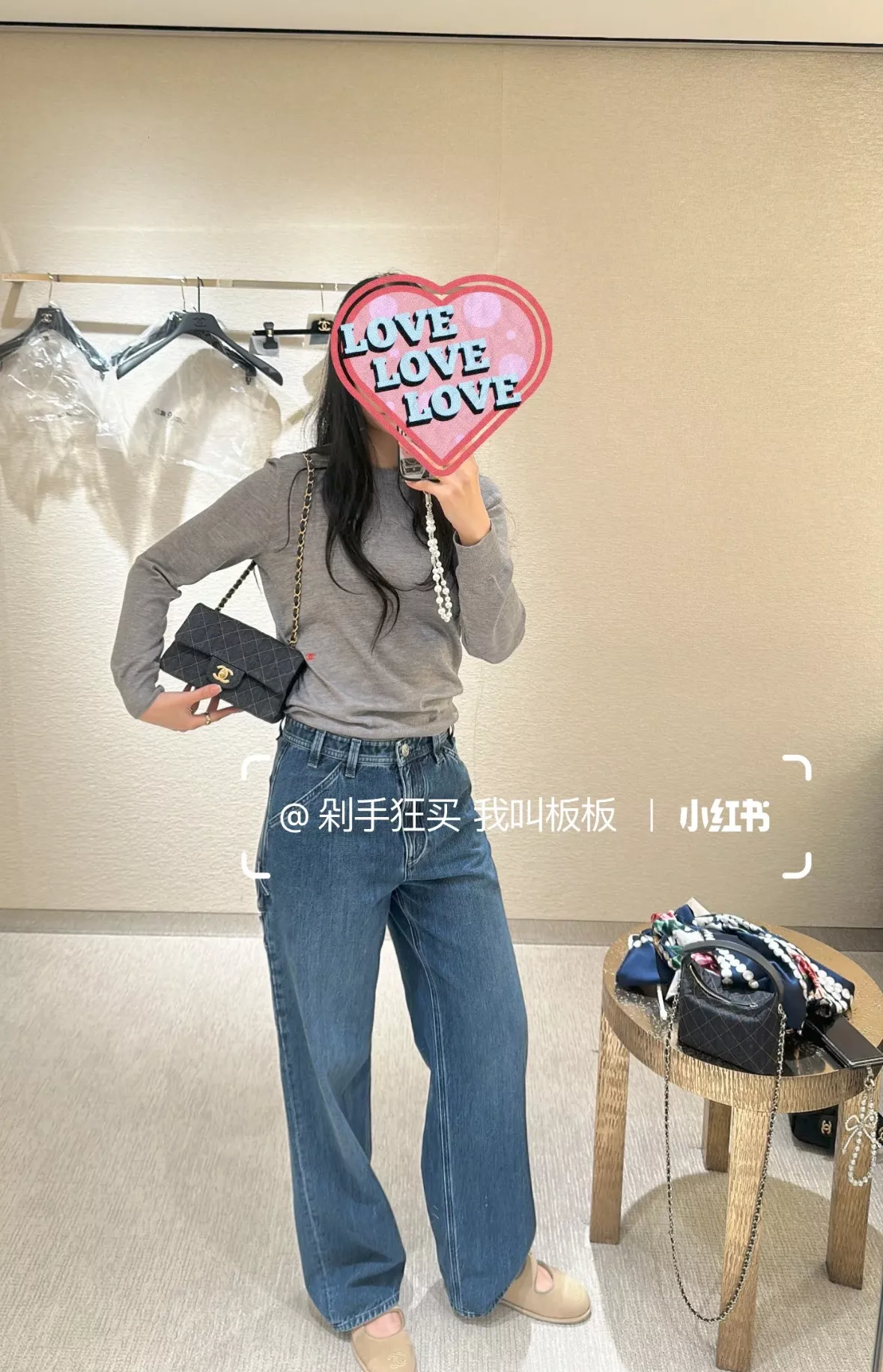 샤넬 레드 포인트 그레이 니트웨어 상세 이미지 41
