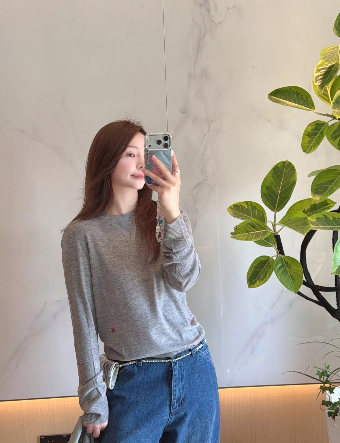 샤넬 레드 포인트 그레이 니트웨어 상세 이미지 46