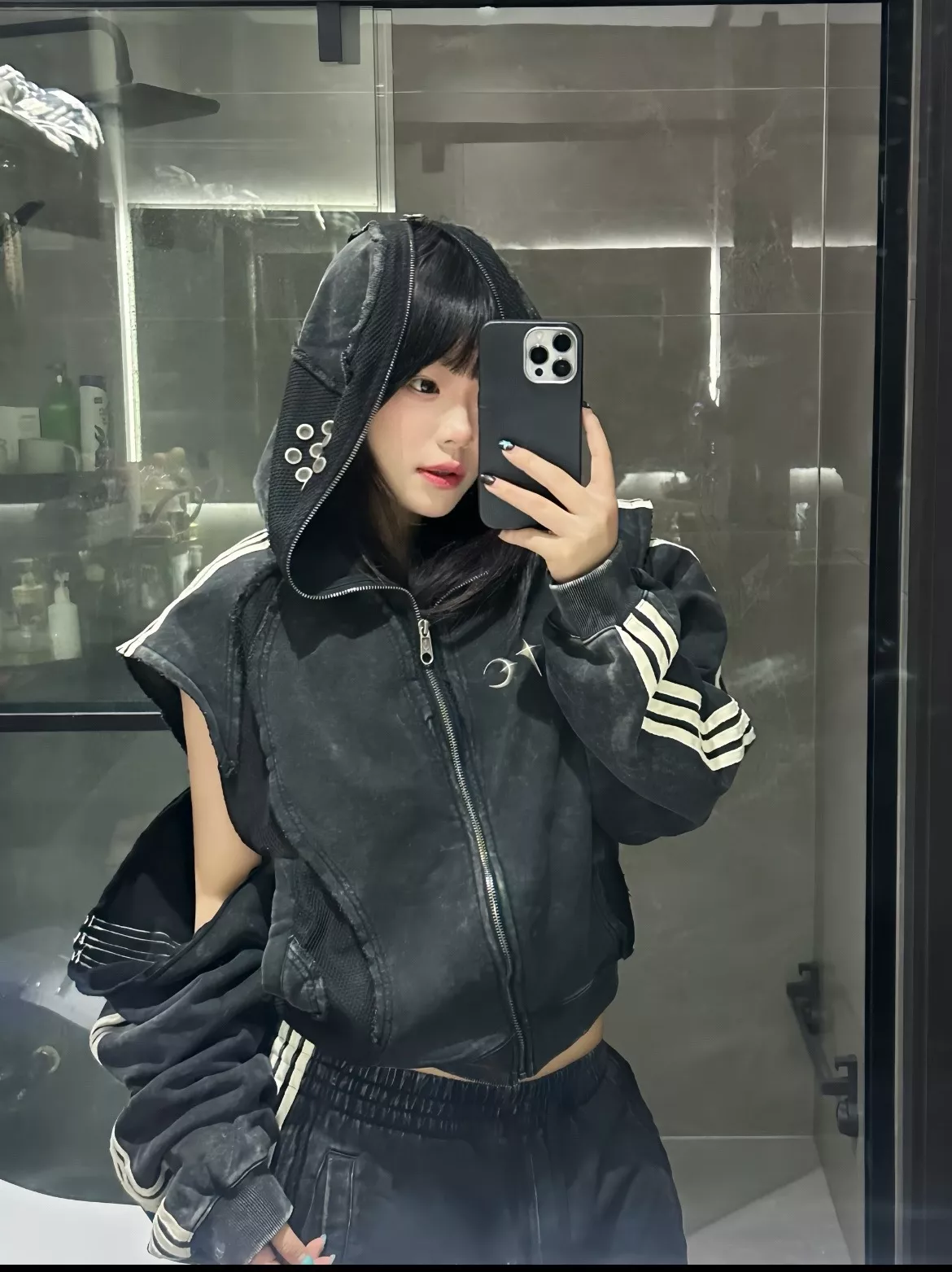 아디다스 워시드 콜라보 후드 집업 재킷 상세 이미지 10