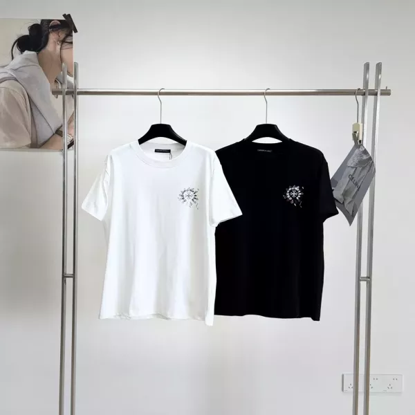 크롬하츠 컬러 그래피티 프린트 티셔츠