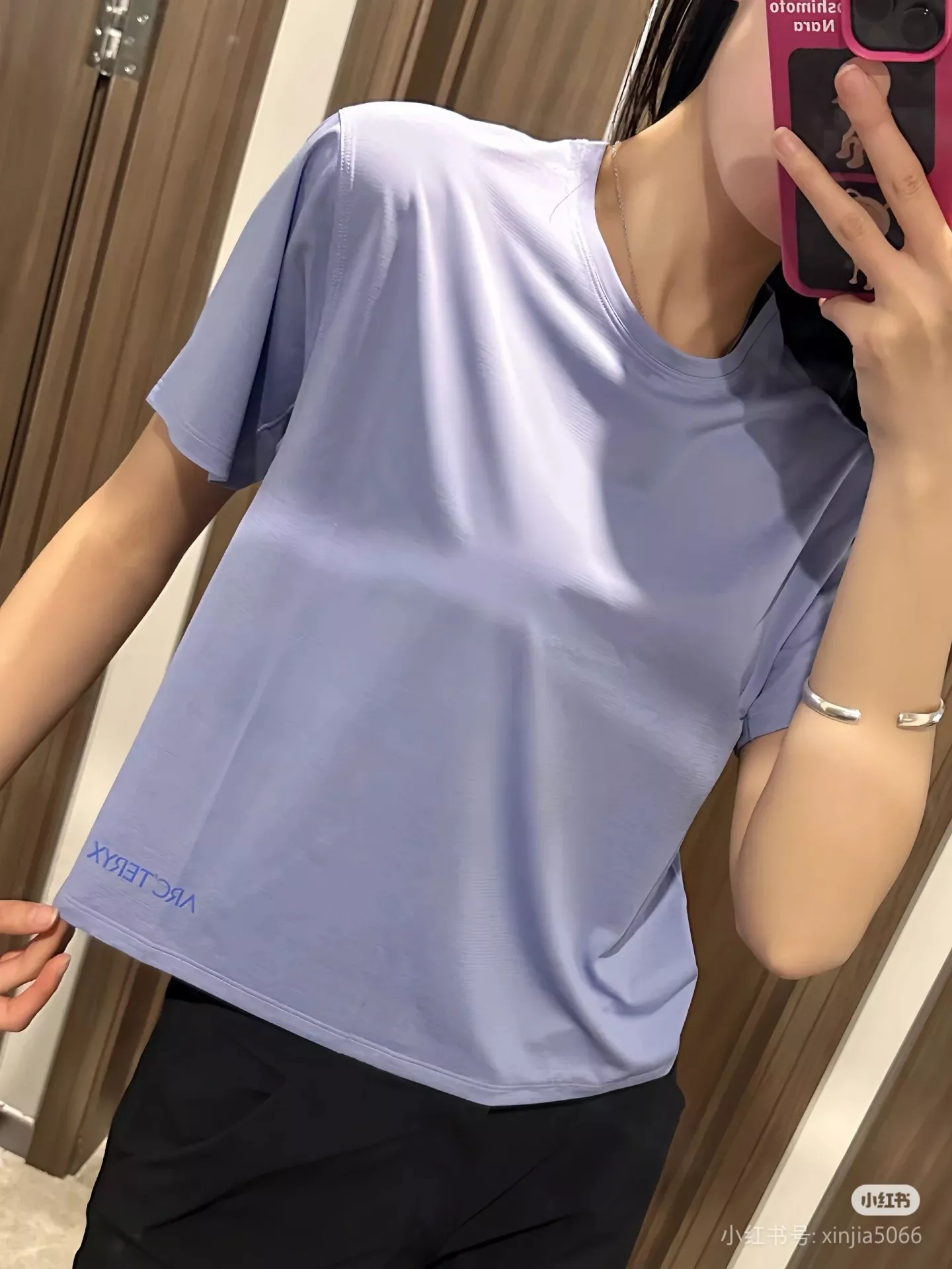 아크테릭스 크롭 기능성 로고 반팔 티셔츠 상세 이미지 27