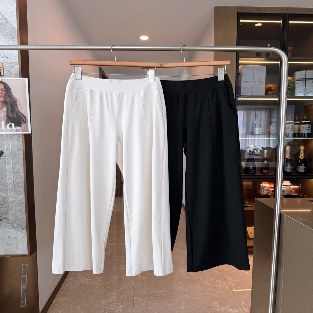 데상트 여성용 냉감 와이드 운동 팬츠