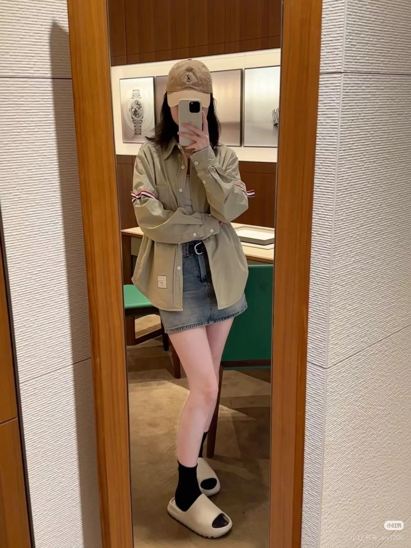 톰브라운 삼선 포인트 오버핏 롱 셔츠 상세 이미지 45