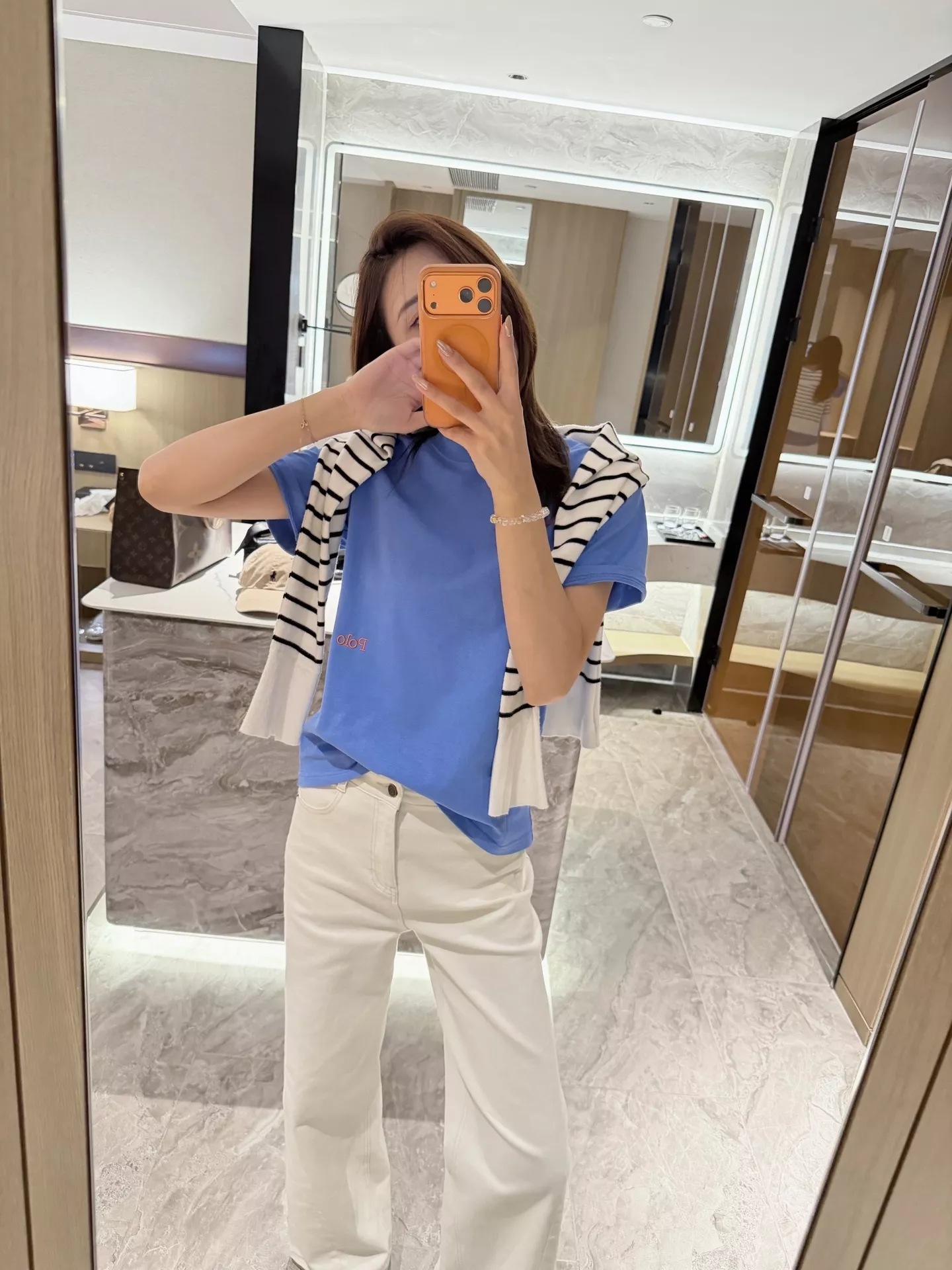 랄프로렌 배색 빅포니 자수 반소매 티셔츠 상세 이미지 60