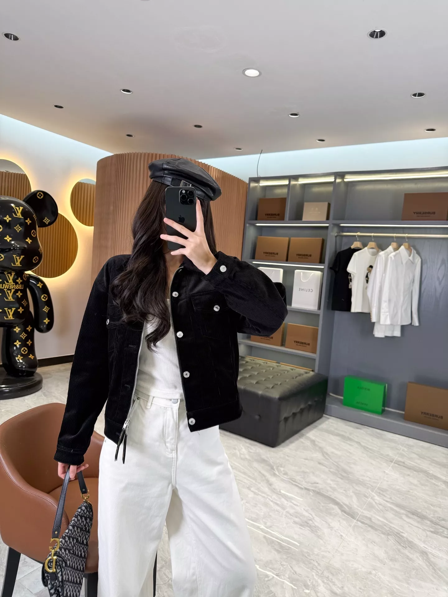 셀린느 코듀로이 크롭 트러커 재킷 상세 이미지 45