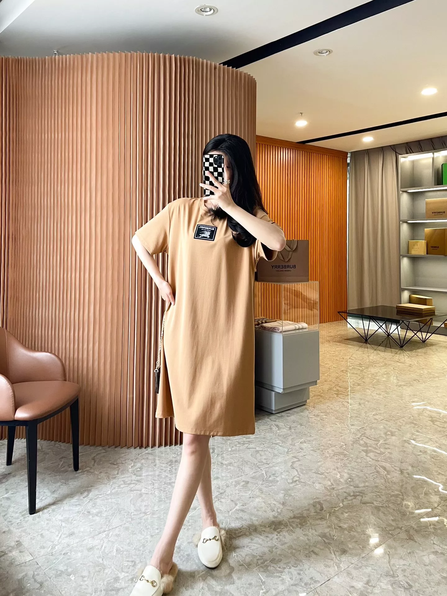 버버리 프로섬 라벨 코튼 티셔츠 원피스 상세 이미지 39