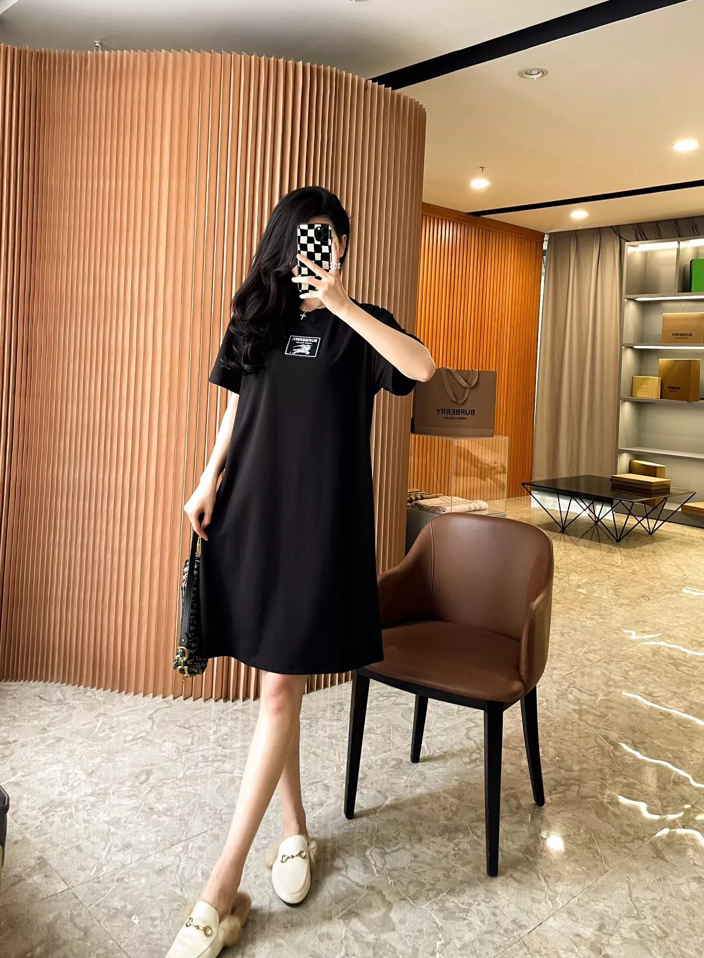 버버리 프로섬 라벨 코튼 티셔츠 원피스 상세 이미지 55