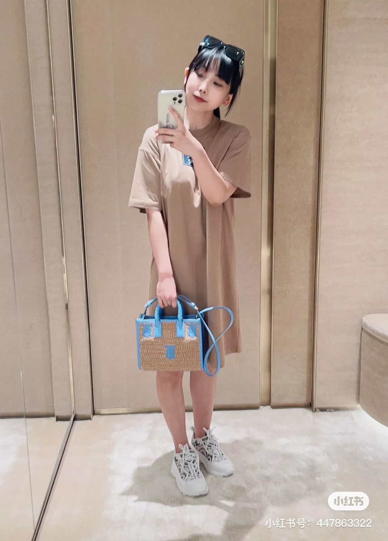 버버리 프로섬 라벨 코튼 티셔츠 원피스 상세 이미지 63