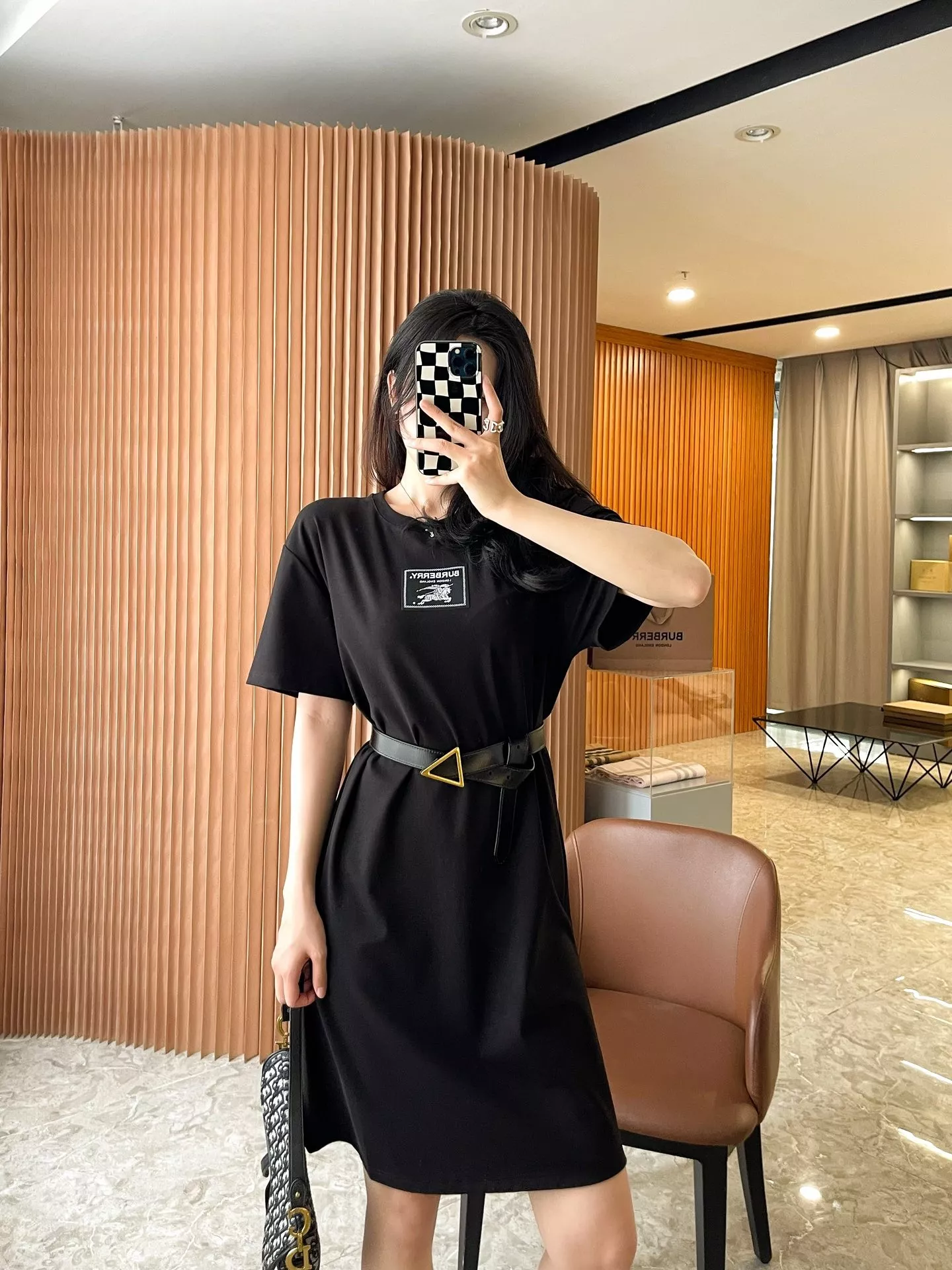 버버리 프로섬 라벨 코튼 티셔츠 원피스 상세 이미지 47
