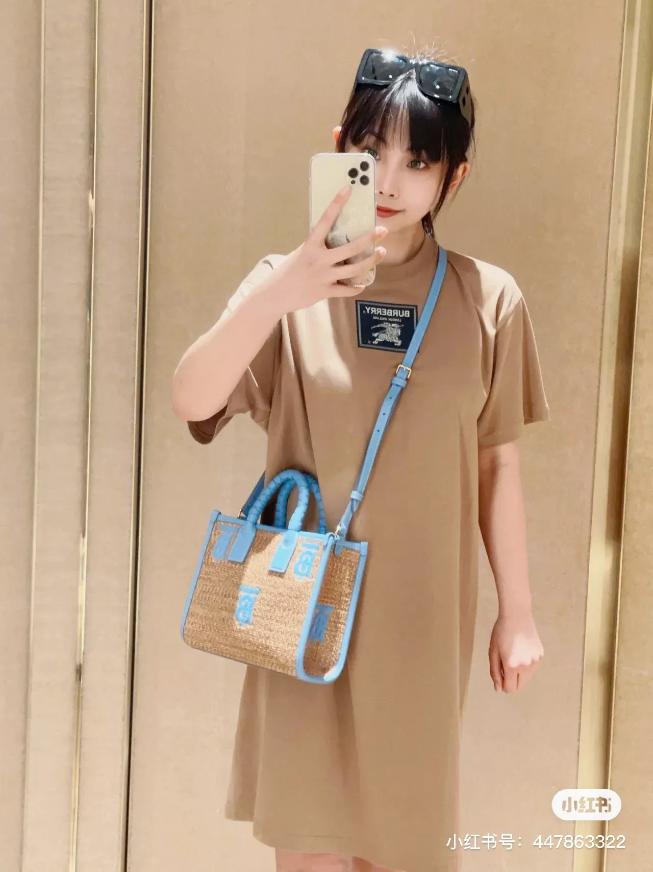 버버리 프로섬 라벨 코튼 티셔츠 원피스 상세 이미지 64