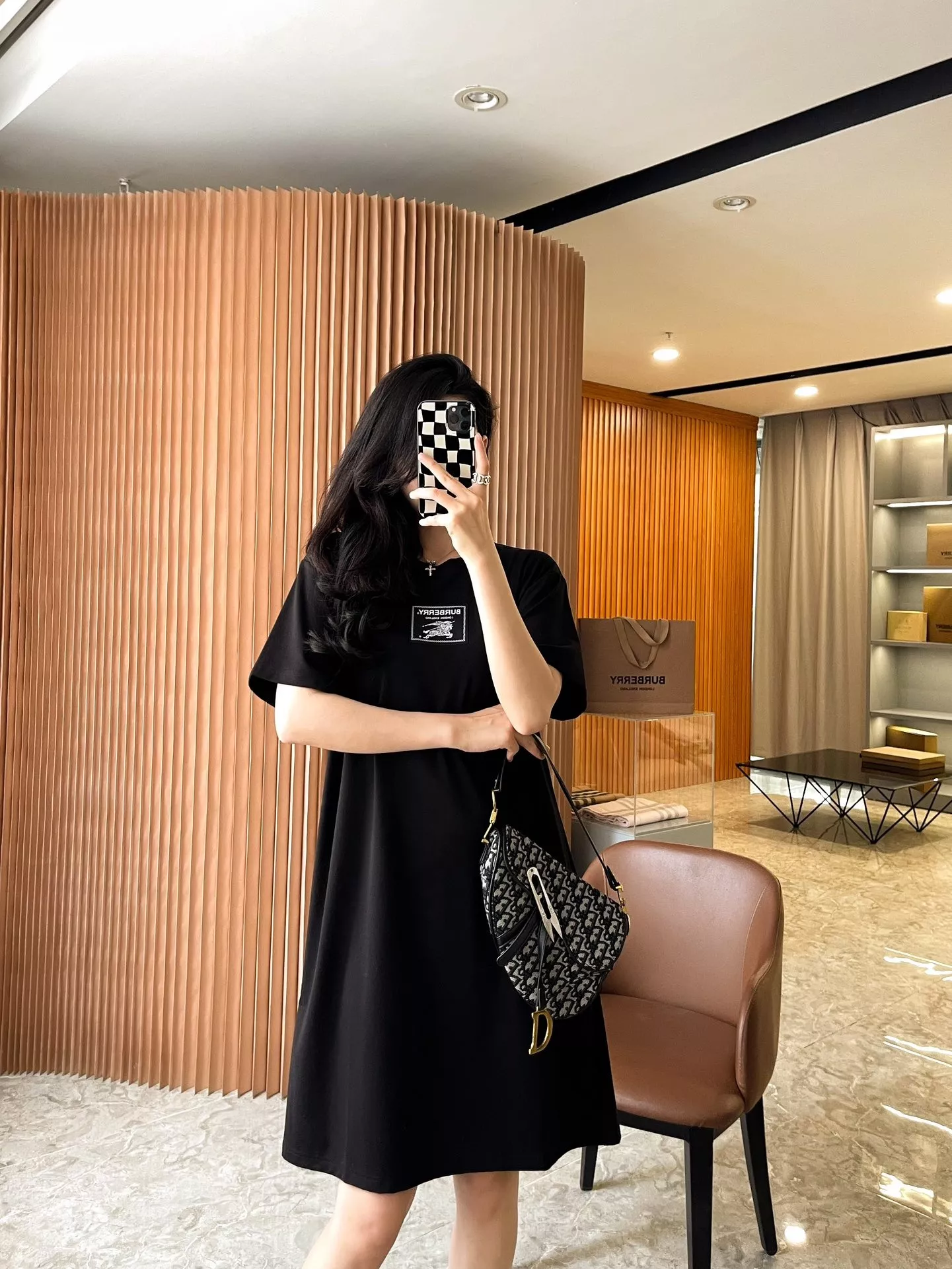 버버리 프로섬 라벨 코튼 티셔츠 원피스 상세 이미지 56