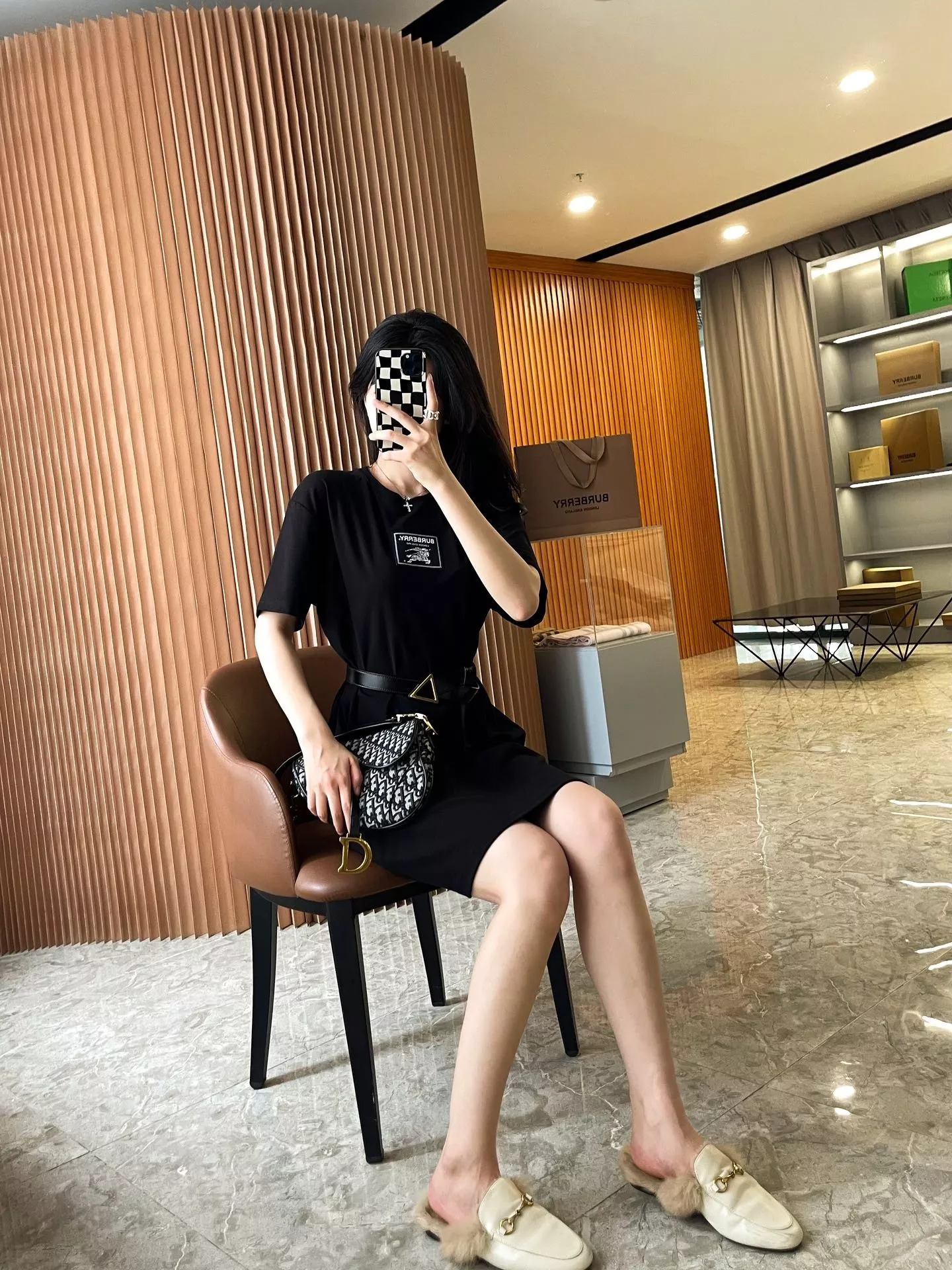 버버리 프로섬 라벨 코튼 티셔츠 원피스 상세 이미지 51