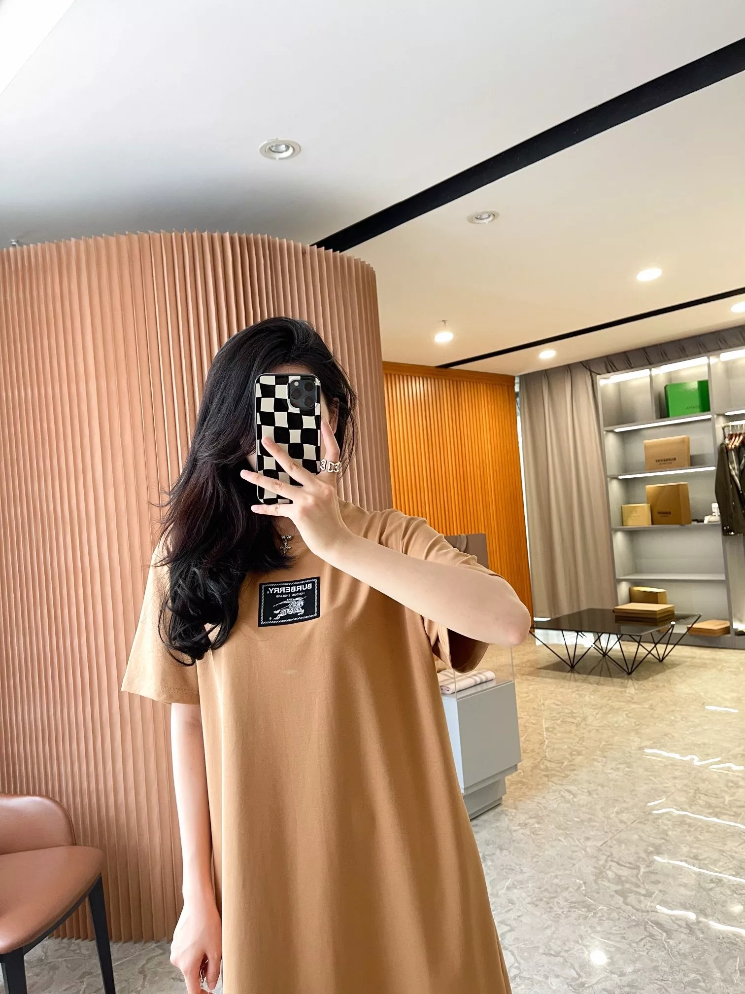 버버리 프로섬 라벨 코튼 티셔츠 원피스 상세 이미지 37