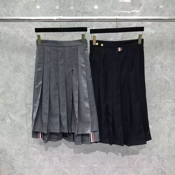 톰브라운 플리츠 미디 스커트