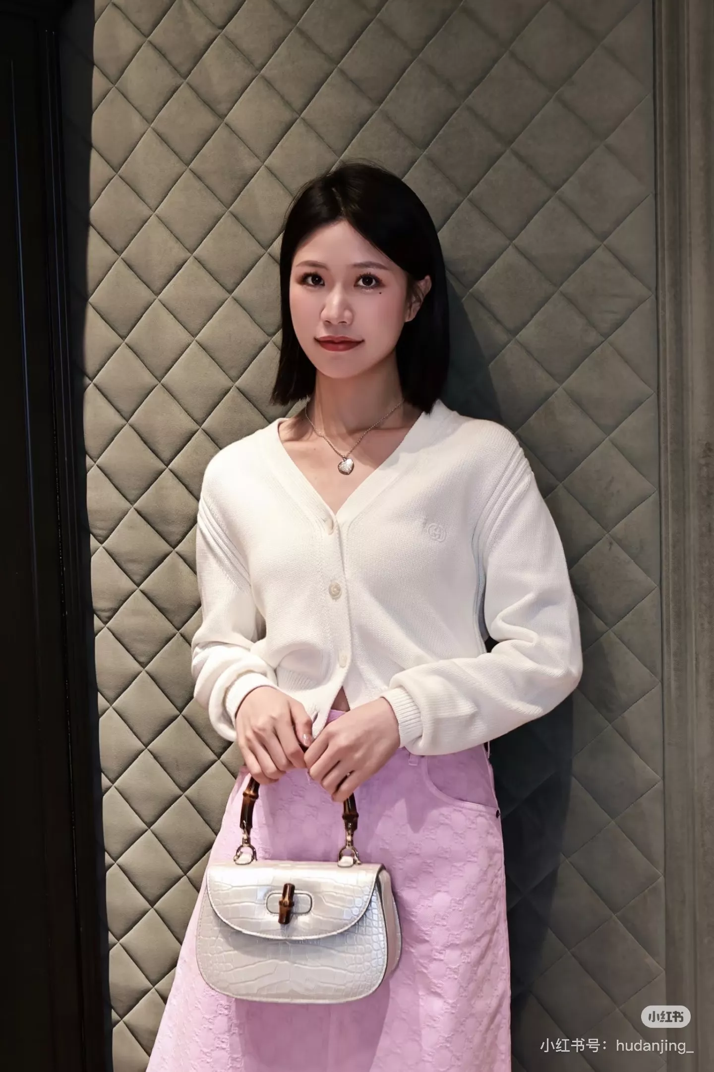 구찌 핑크 GG 자카드 하이웨이스트 스커트 상세 이미지 20