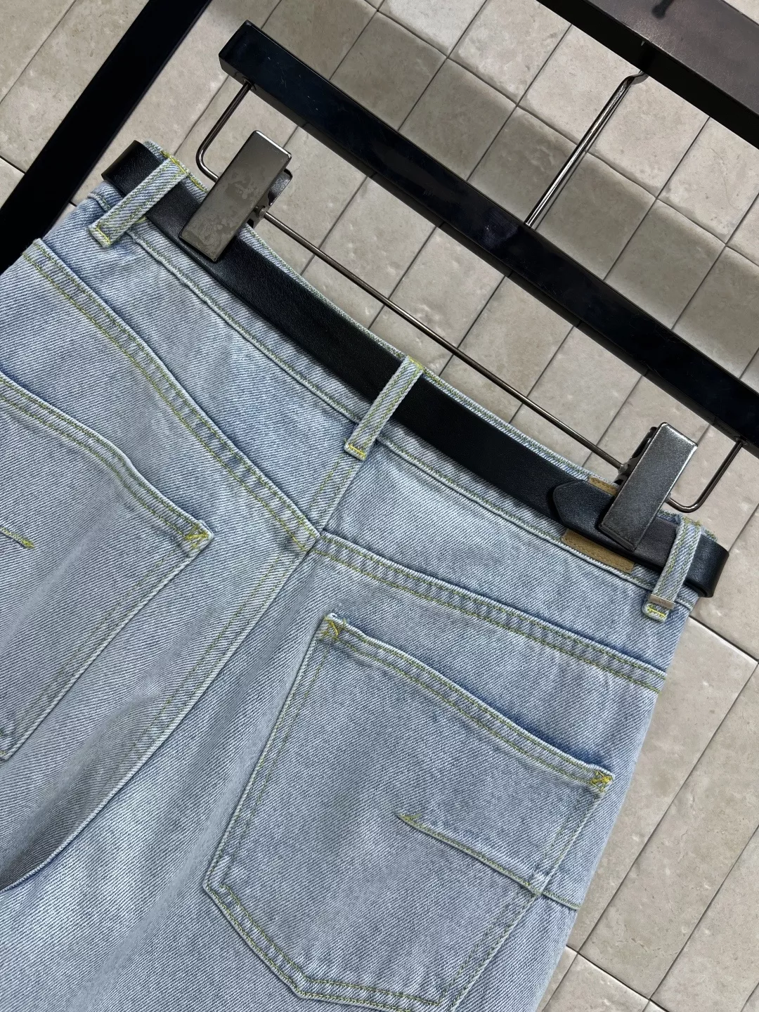 디올 하이웨이스트 와이드 데님 팬츠 상세 이미지 8