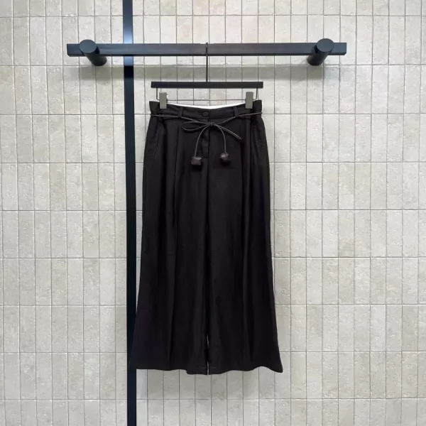 로로피아나 여성 린넨 와이드 팬츠