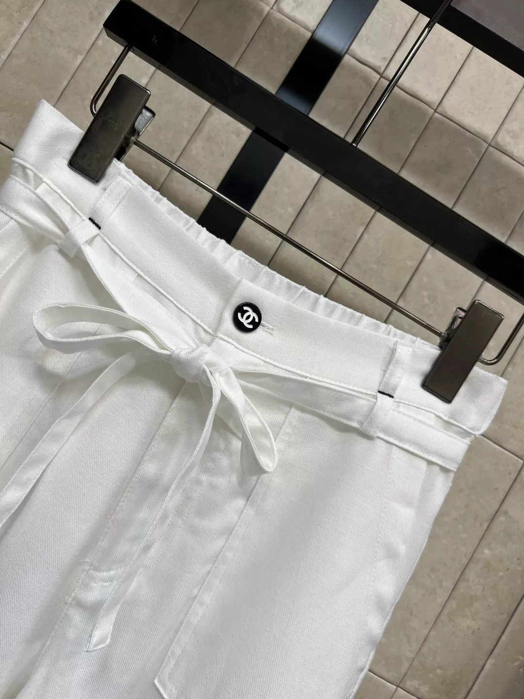 샤넬 하이웨이스트 와이드 팬츠 상세 이미지 2
