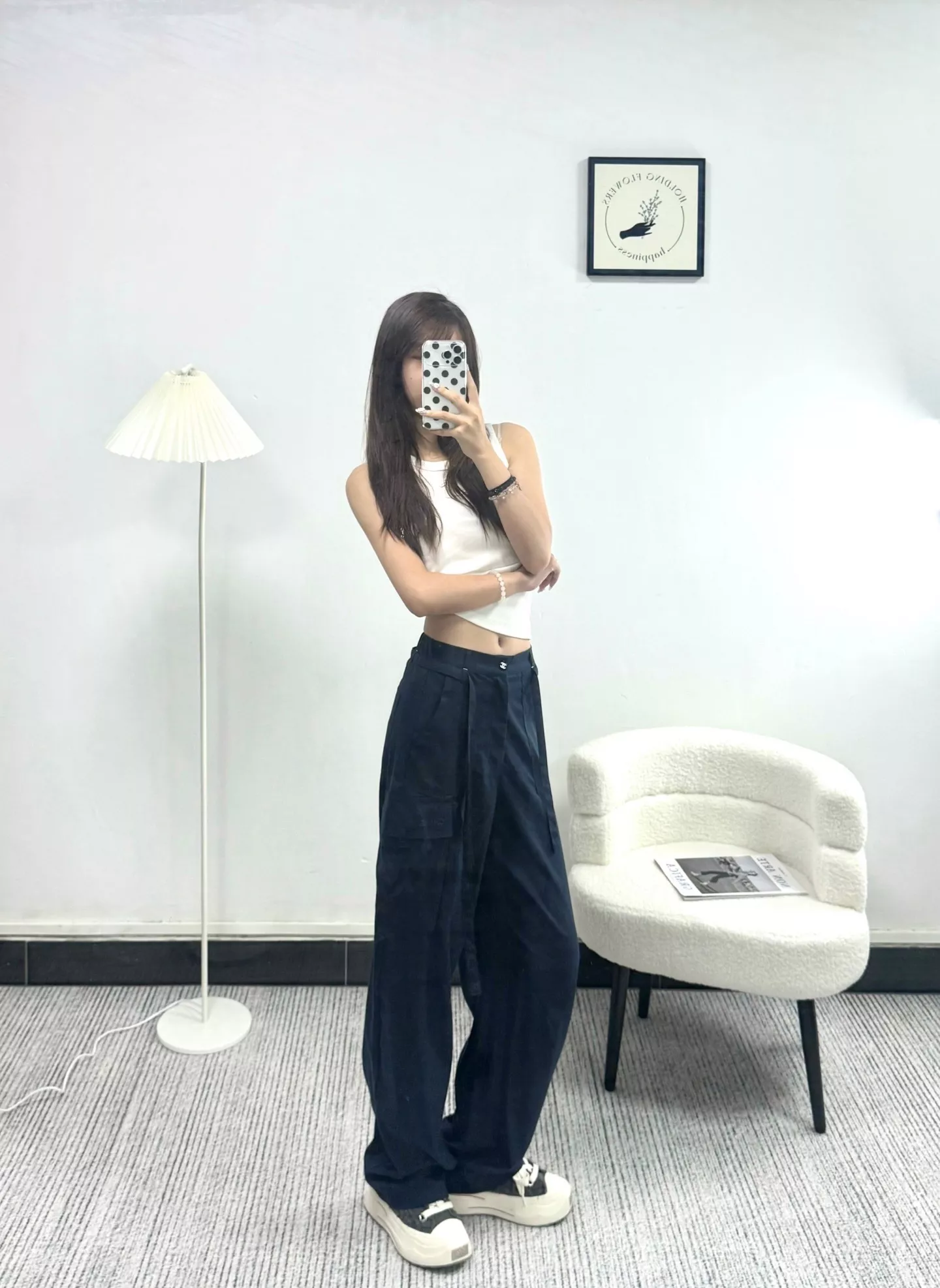 샤넬 하이웨이스트 와이드 팬츠 상세 이미지 26