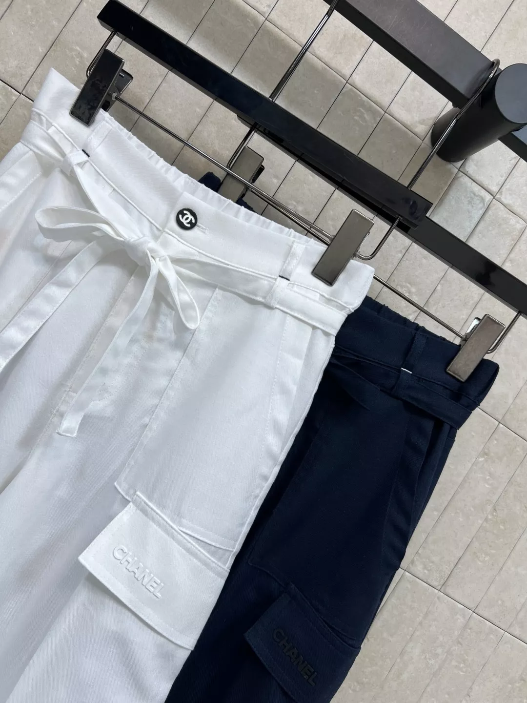 샤넬 하이웨이스트 와이드 팬츠 상세 이미지 6