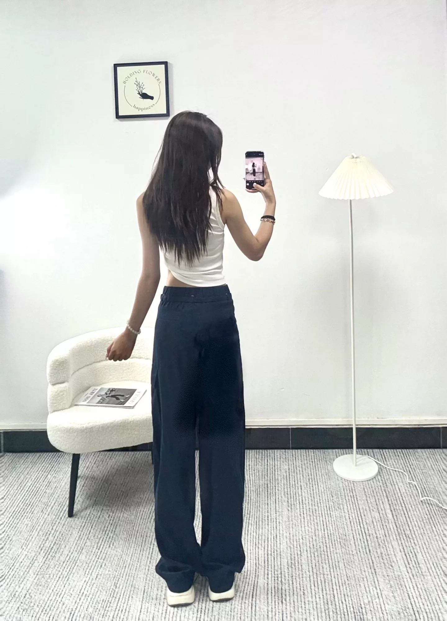 샤넬 하이웨이스트 와이드 팬츠 상세 이미지 22