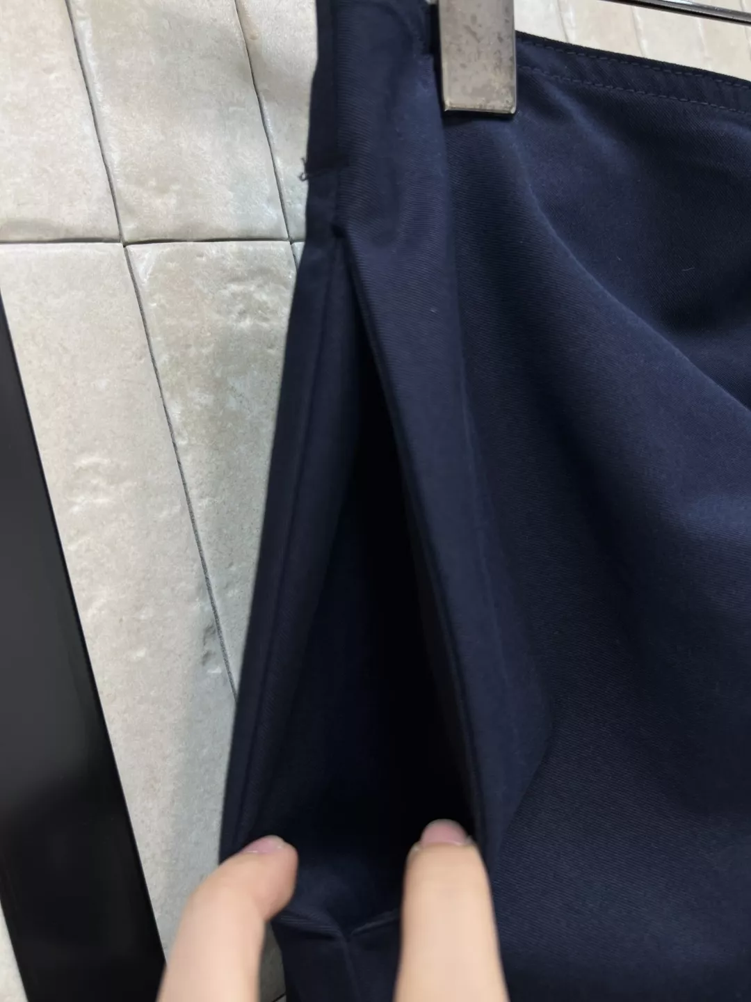 디올 언발란스 랩 스타일 코튼 스커트 상세 이미지 14