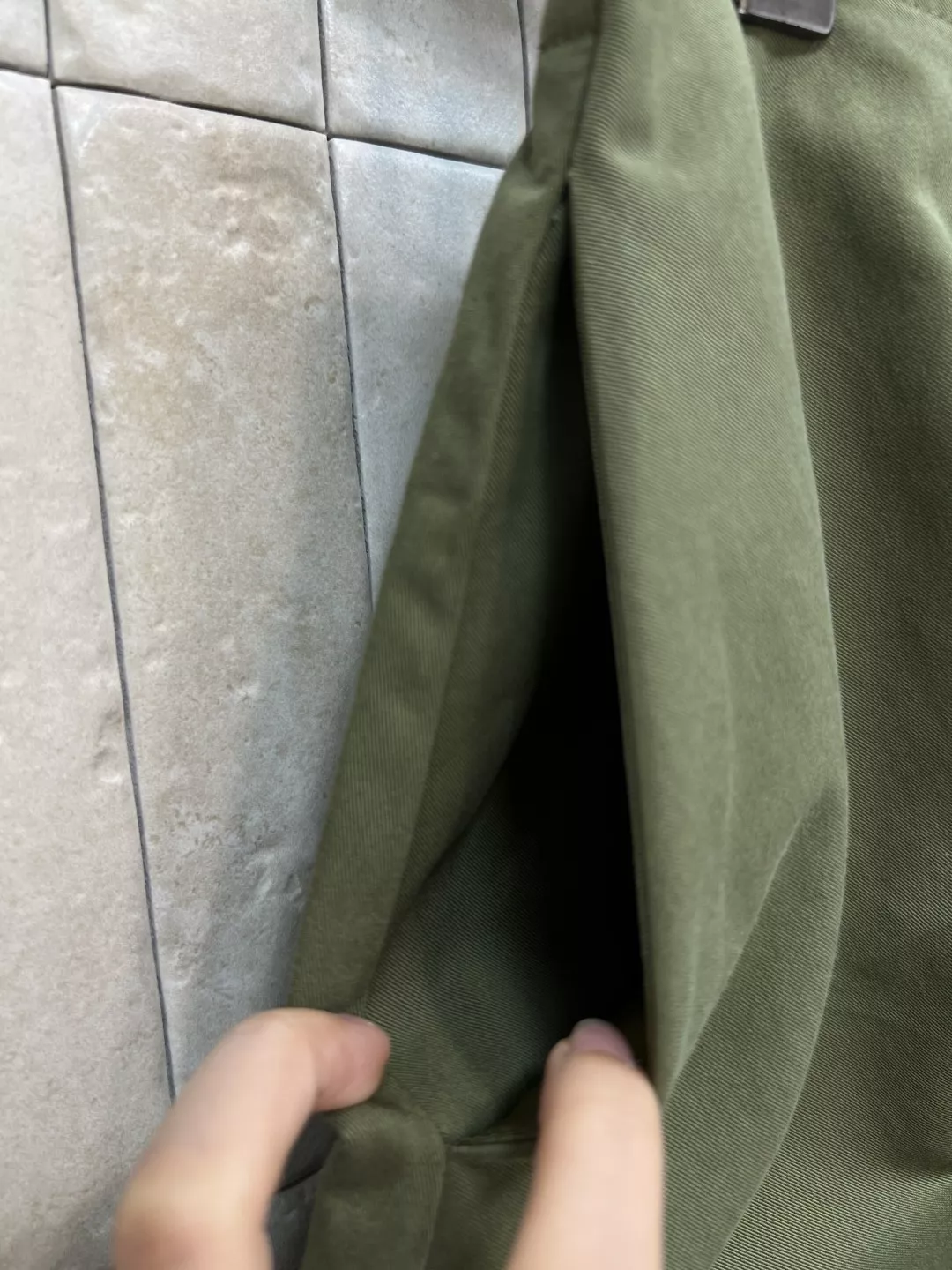 디올 언발란스 랩 스타일 코튼 스커트 상세 이미지 5