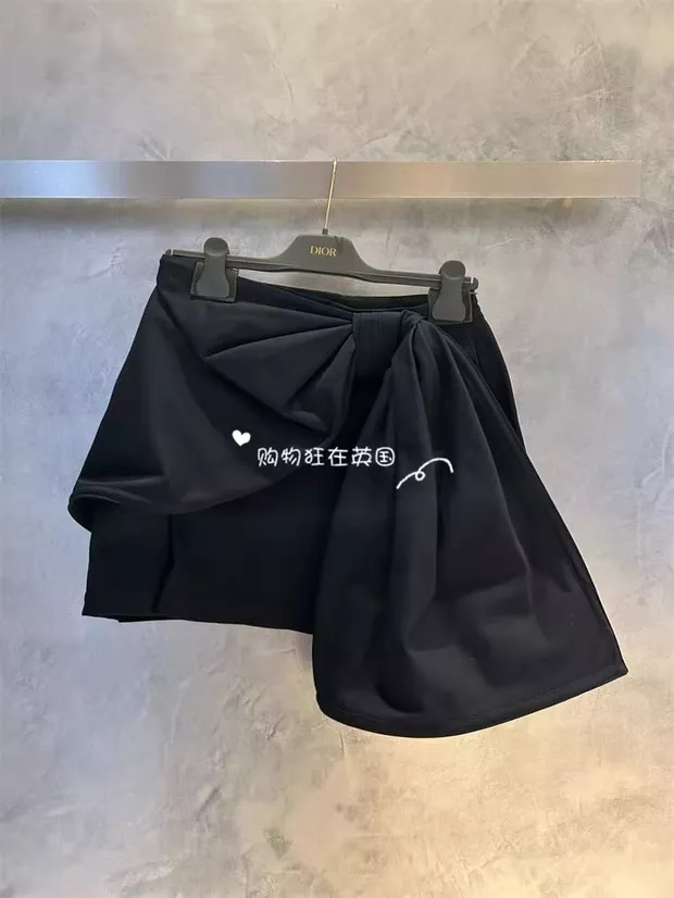 디올 언발란스 랩 스타일 코튼 스커트 상세 이미지 65