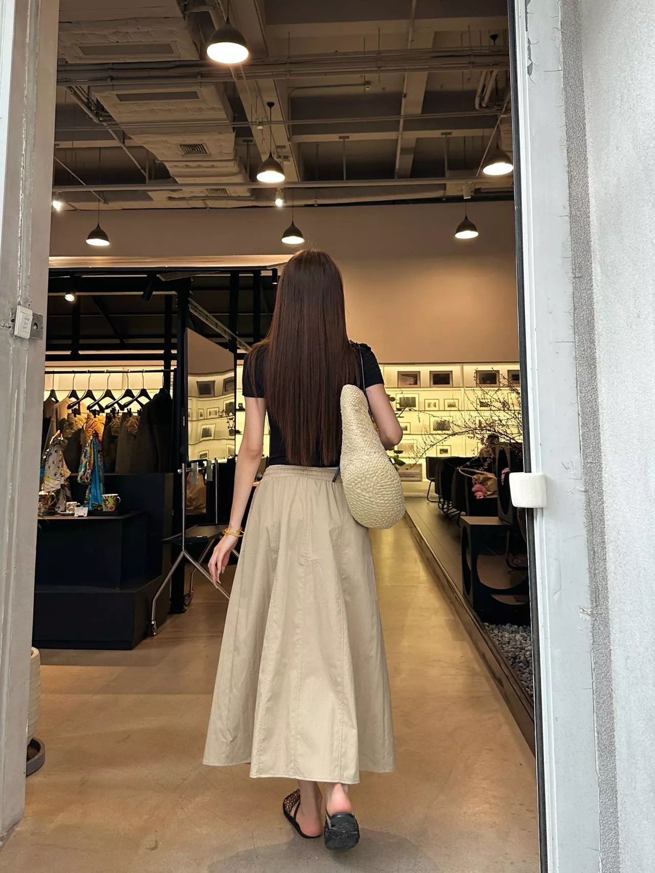 알렉산더왕 더블 허리밴드 공주름 스커트 상세 이미지 26
