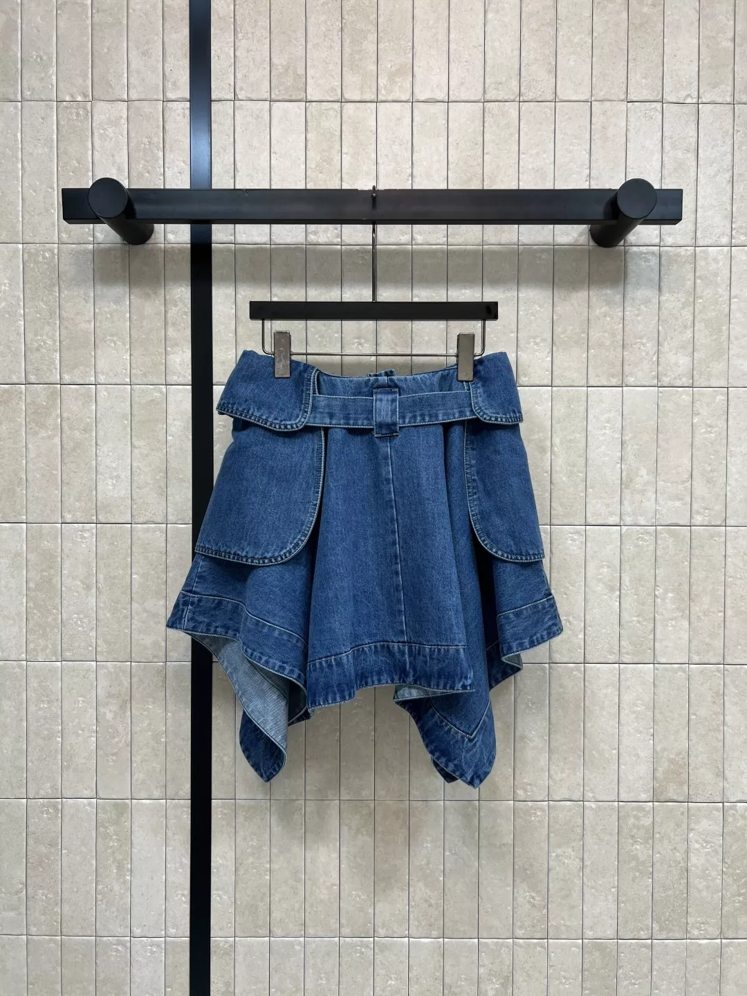로에베 언밸런스 워싱 데님 스커트 상세 이미지 7