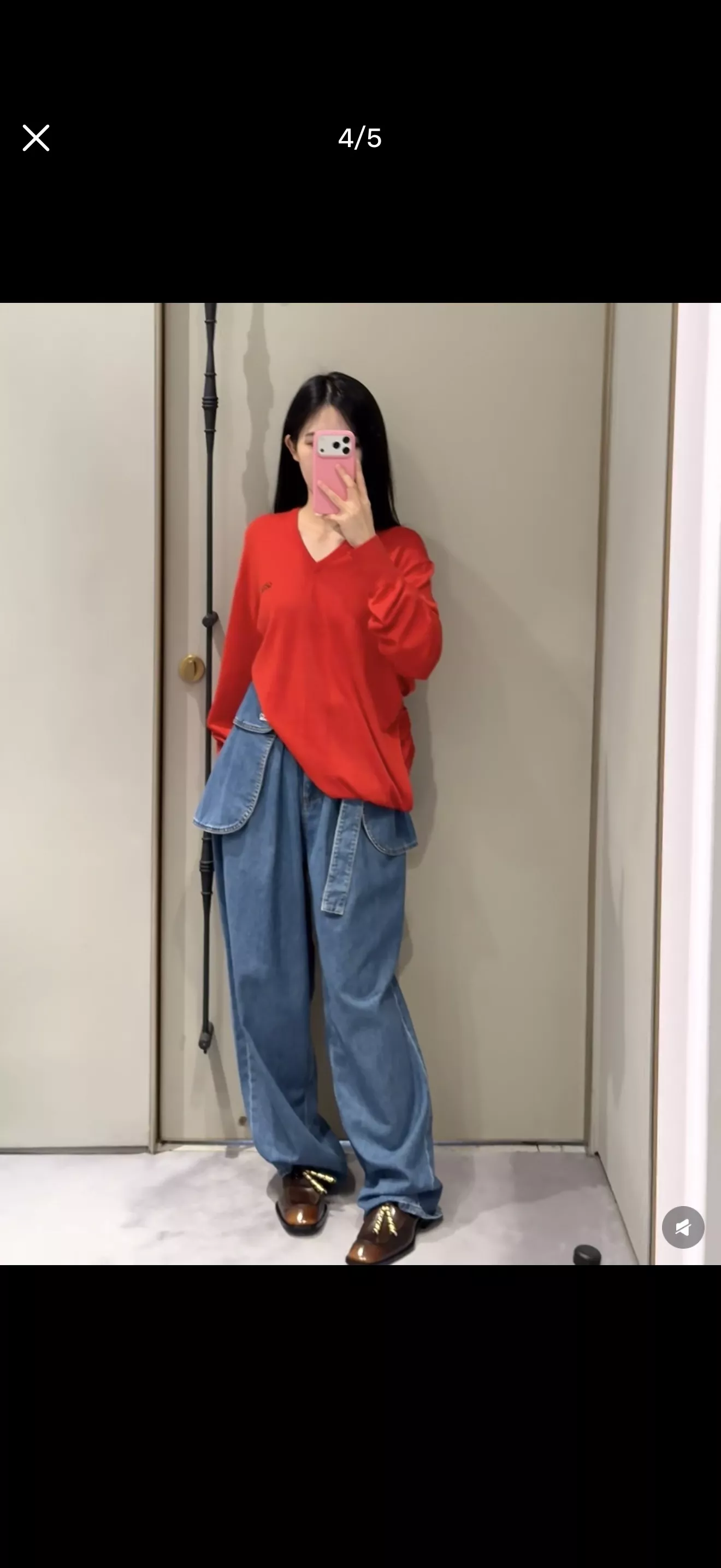 로에베 빈티지 워싱 하이웨이스트 와이드 데님 팬츠 상세 이미지 28