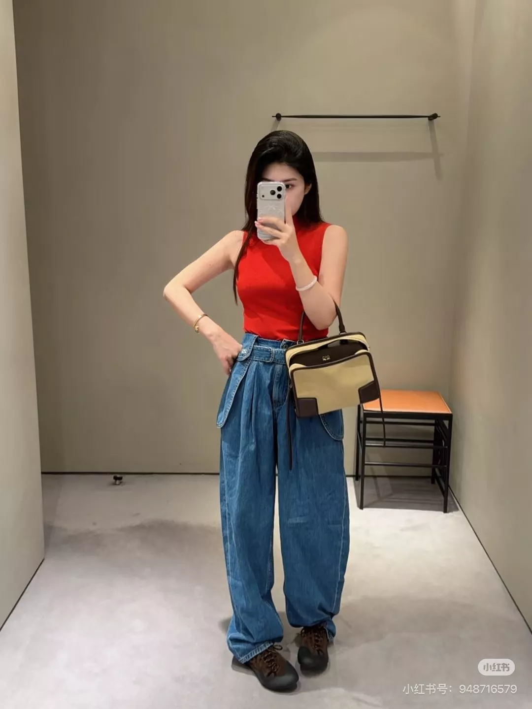 로에베 빈티지 워싱 하이웨이스트 와이드 데님 팬츠 상세 이미지 22