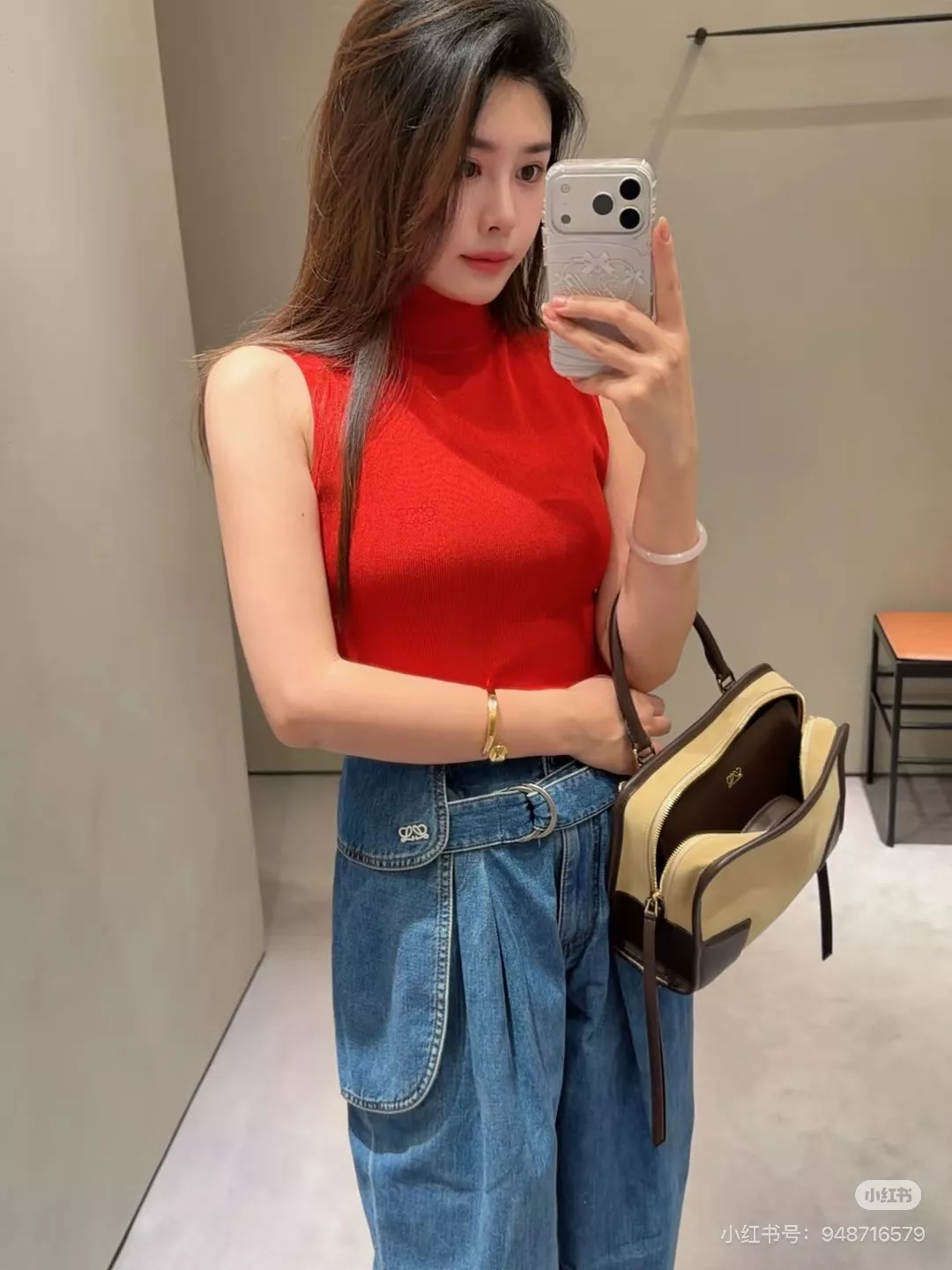 로에베 빈티지 워싱 하이웨이스트 와이드 데님 팬츠 상세 이미지 18