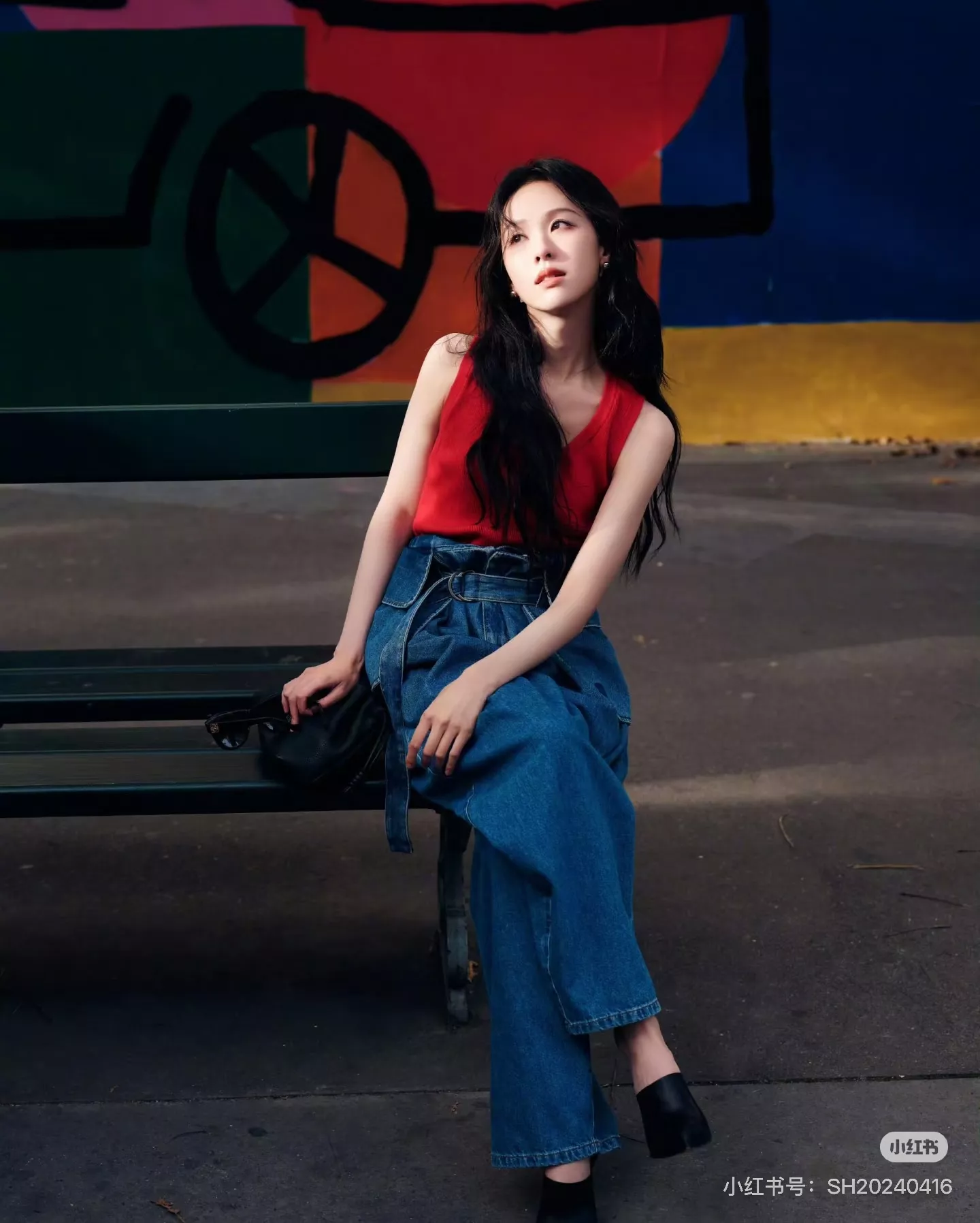 로에베 빈티지 워싱 하이웨이스트 와이드 데님 팬츠 상세 이미지 40