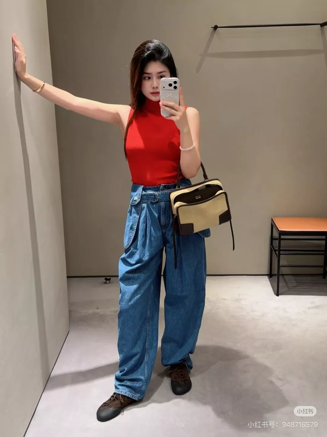 로에베 빈티지 워싱 하이웨이스트 와이드 데님 팬츠 상세 이미지 20