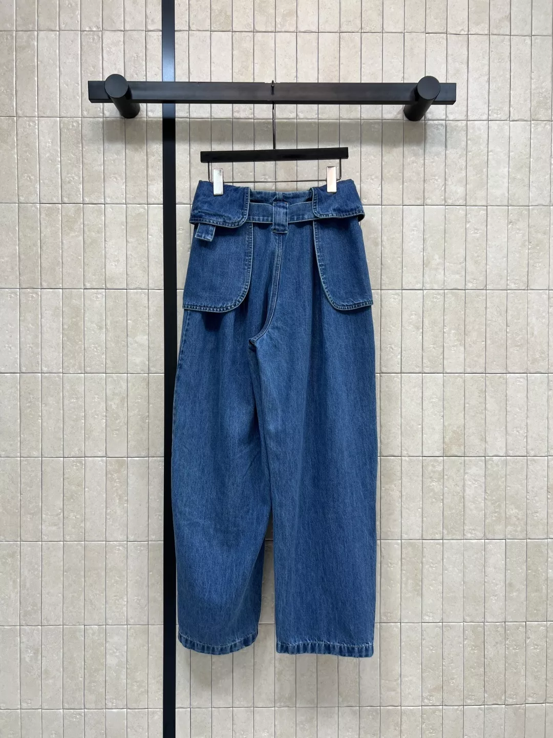 로에베 빈티지 워싱 하이웨이스트 와이드 데님 팬츠 상세 이미지 7